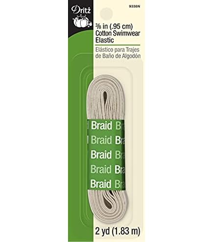 Élastique Tressé Dritz – Noir, Largeur 2.5 Cm – Pour Couture (encolures, Manches, Ceintures) – Lavable En Machine - 6