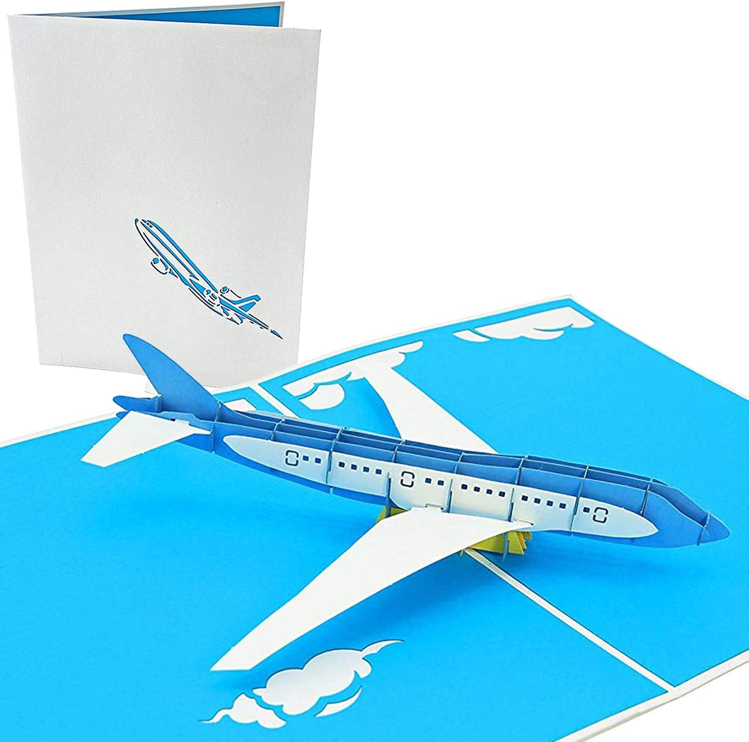PopLife Jet Airplane 3D Pop Up Card – Handmade Greeting Card for Birthday, Retirement, Graduation, Father's Day, Anniversary – Aviation Gift for Pilots, Enthusiasts, Travelers – Detailed Laser Cut — image 1