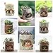 TINKSKY Cute Hedgehog Flower Sedum Succulent Pot Planter Bonsai Trough Box Plant Bed Office Home Garden Pot Decoration
