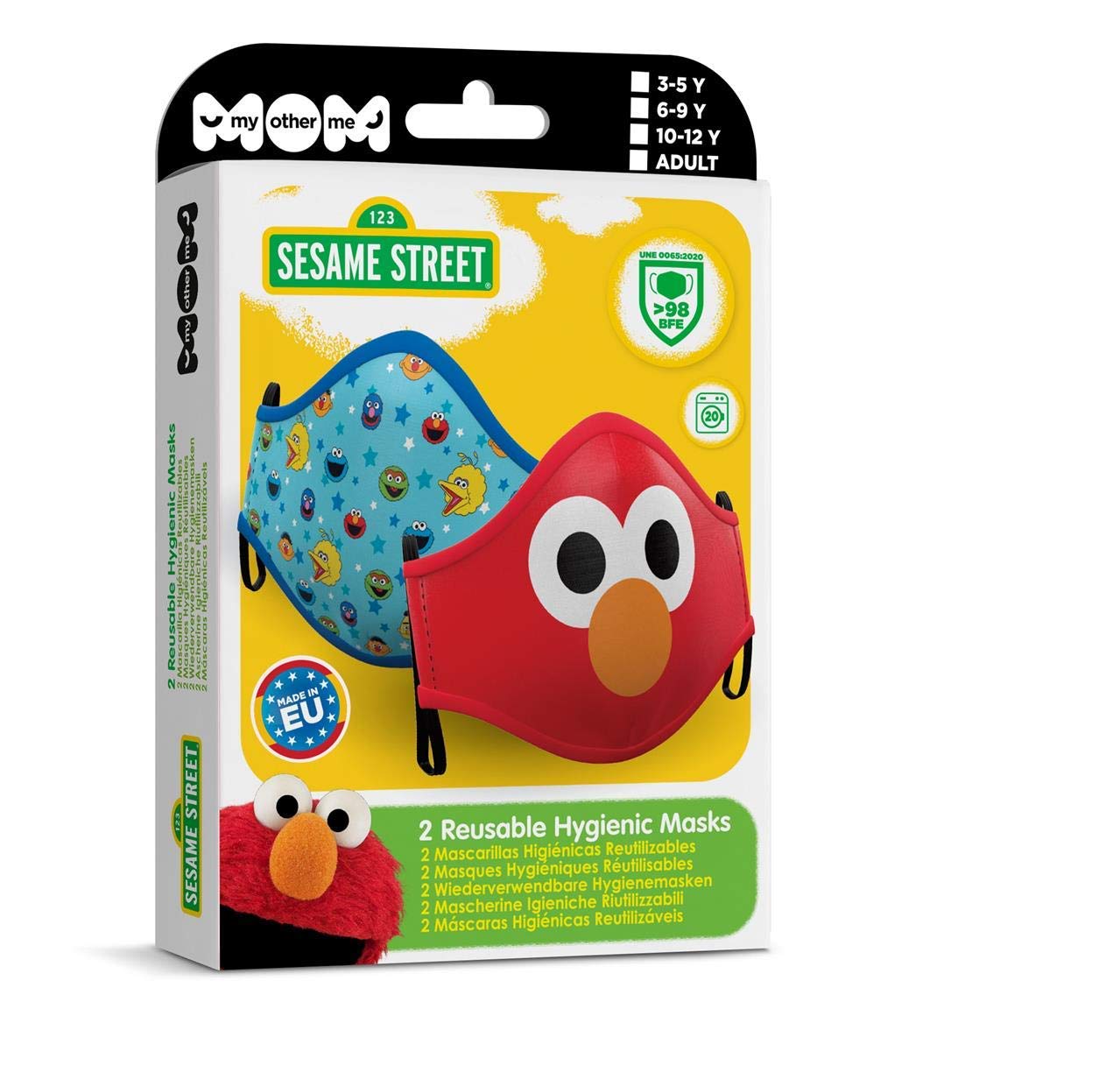 My Other Me sesame street premium hygienic mask (10-12 years)