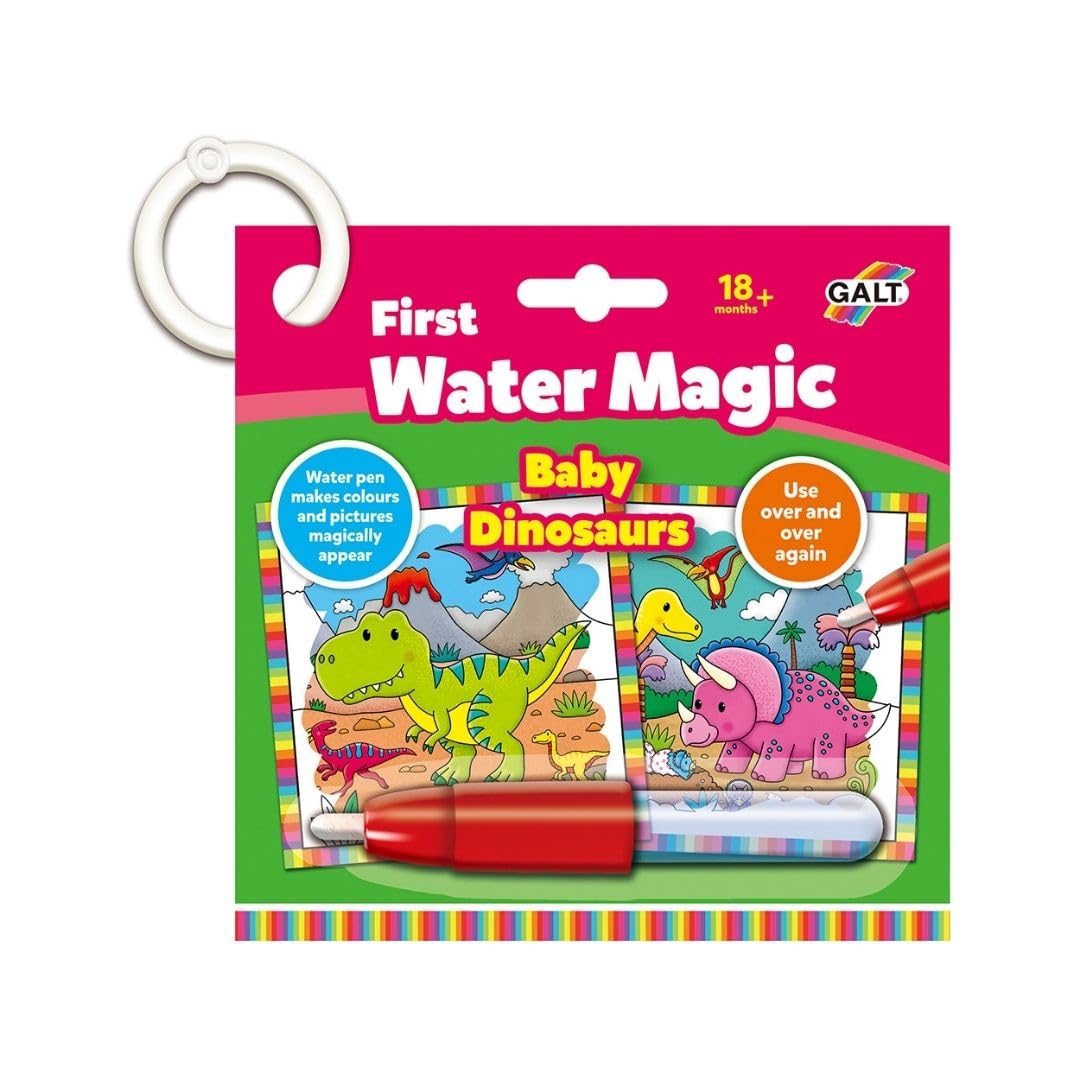 Galt Toys, First Water Magic - Baby Dinosaurs, Kids Colouring Book, Ages 18 Months Plus