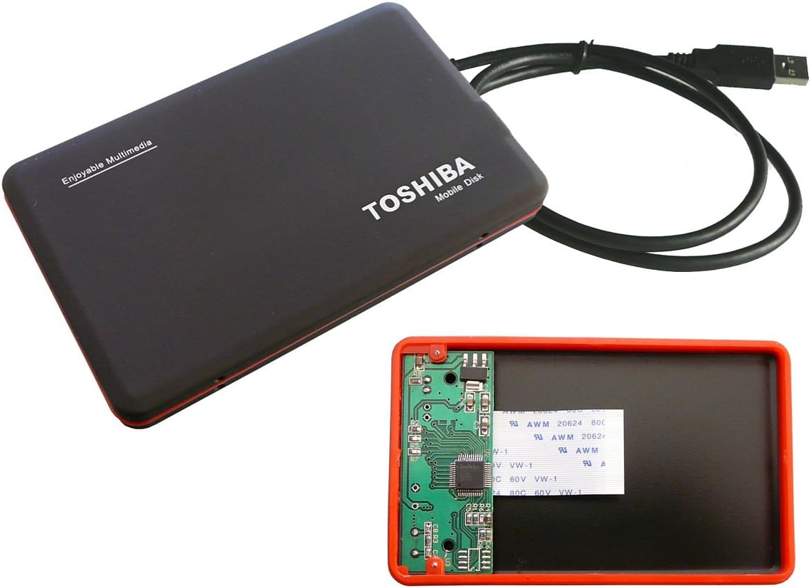 KALEA-INFORMATIQUE External USB enclosure for ZIF 1.8 40-wire TOSHIBA, SAMSUNG, HITACHI hard drives. USB3 5G link, with ZIF ribbon