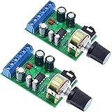 HiLetgo 2pcs TDA2822M DC 1.8-12V 2.0 Channel Stereo Amplifier Mini AUX Audio Amplifier Board Module AMP for Arduino