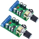 HiLetgo 2pcs TDA2822M DC 1.8-12V 2.0 Channel Stereo Amplifier Mini AUX Audio Amplifier Board Module AMP for Arduino