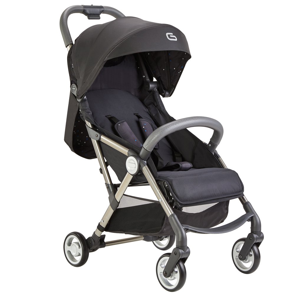 white leather travel system