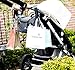 OLIVIA & AIDEN Stroller Organizer Set - Universal Fit Durable Multi Pocket Stroller Bag, Padded Shoulder Strap, Stroller Safety Belt Wrist Strap, 2 Stroller Bag Hooks – Carriage Accessories Set