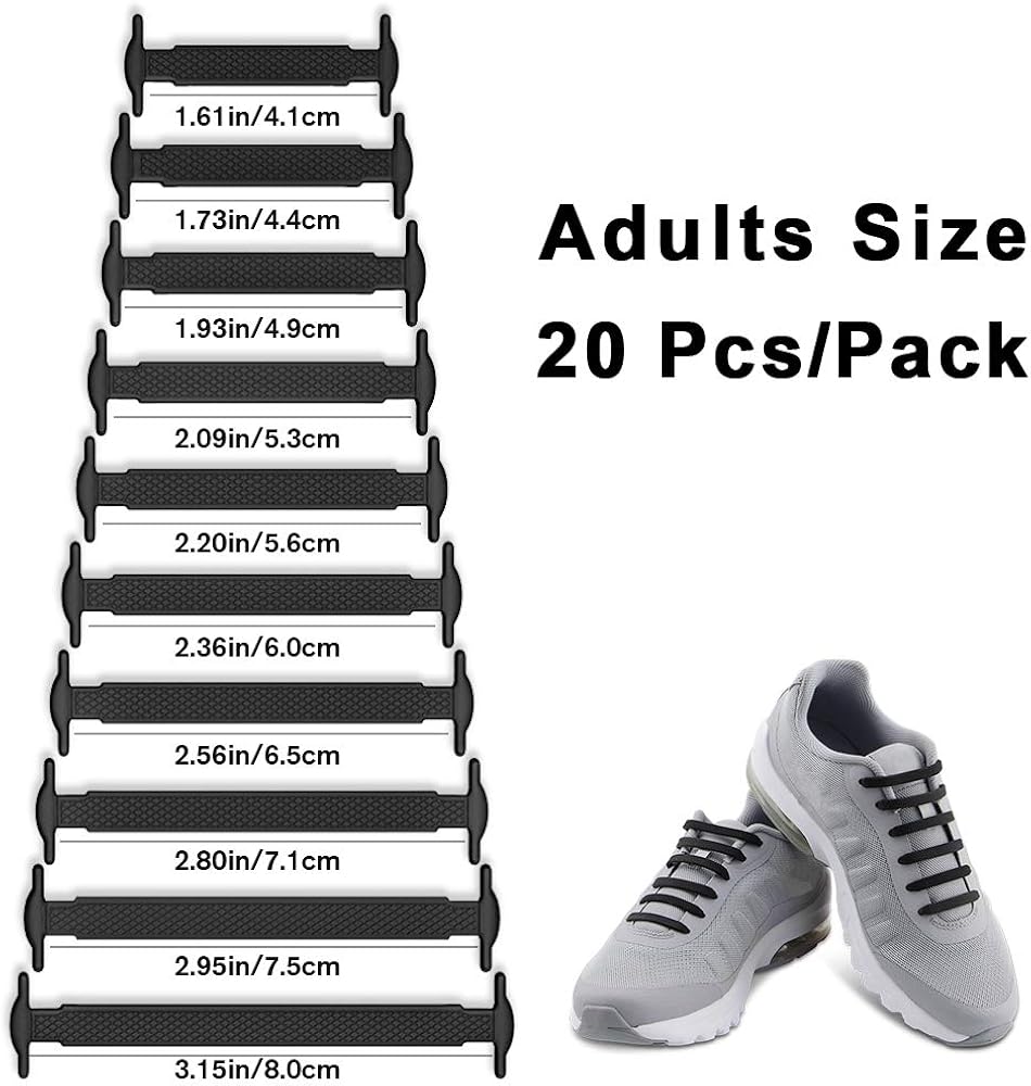 HOMAR No Tie Shoelaces for Kids and Adults - Best in Sports Fan Shoelaces - Stretch Silicone Elastic No Tie Shoe Laces with Multicolor for Sneaker Boots Board Shoes and Casual Shoes : Clothing