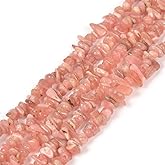 Natural Argentina Rhodochrosite Freedom Chips Loose Beads 3-6mm for Jewelry Making DIY Handmade Craft 16 inch