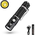 sofirn SP10 Pro Mini Flashlight 900 Lumens, Small AA Flashlight with LH351D LED 90CRI, Anduril 2 UI, Pocket Flashlight for Camping, Outdoor, Hiking Emergency (Black-KIT)