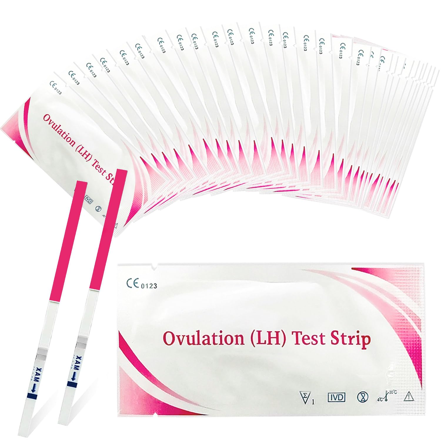 30 Pcs LH Rapid Sensitive Fertility Ovulation and Pregnancy Predictor Tests Strips Sticks - Rapid and Accurate Results