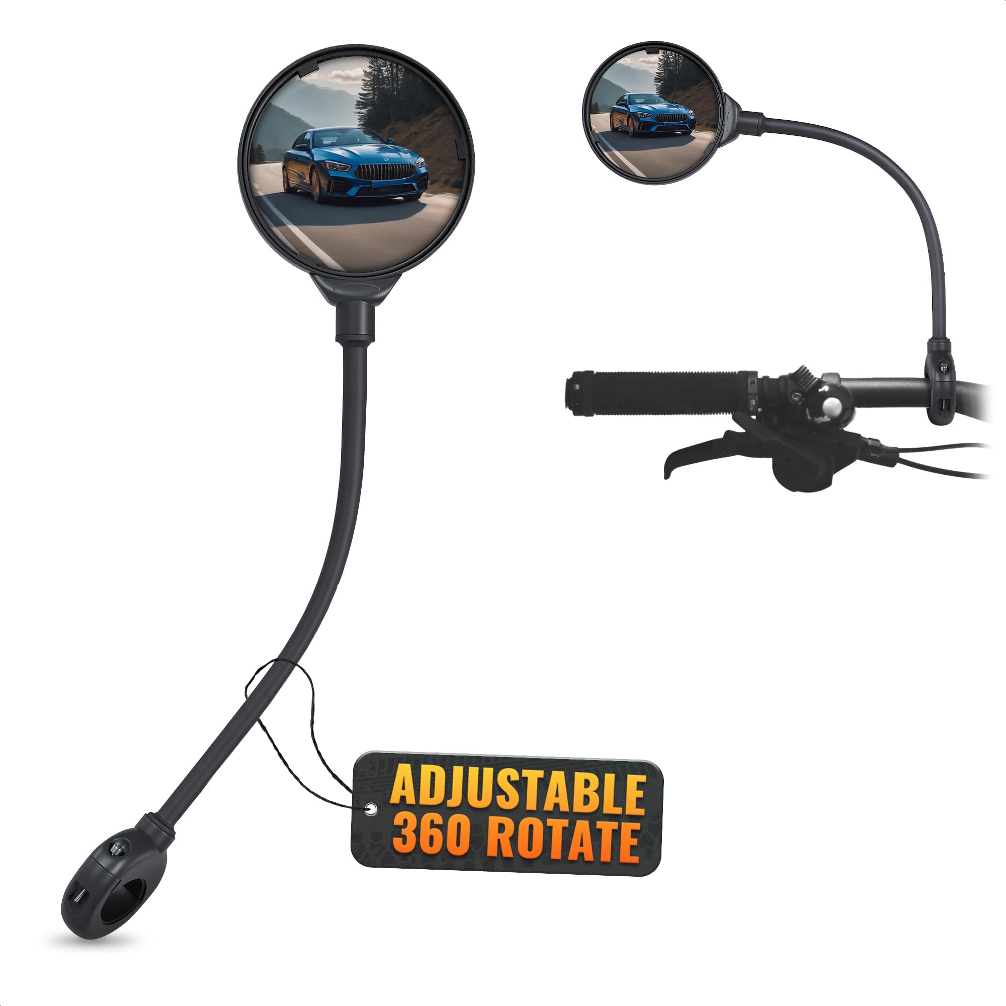 Photo 1 of Bike Mirror Handlebar Mount - Bicycle Mirrors For Handlebars Bike Rear View Mirror For Bicycle Mirror For Bike - Mirrors For Handlebars Bike Gear