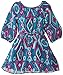 Youngland Girls' Chiffon Aztec Print Fashion Dress