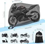 Toptrek 210D Motorcycle Cover XXXL 104x41x52in Waterproof UV Windproof view 6