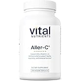 Vital Nutrients Aller-C - Vegan Respiratory and Sinus Function Support*- Isoquercitrin, Bromelain, Bioflavonoids, & Vitamin C - Gluten, Dairy, Soy Free Supplement - 100 Capsules