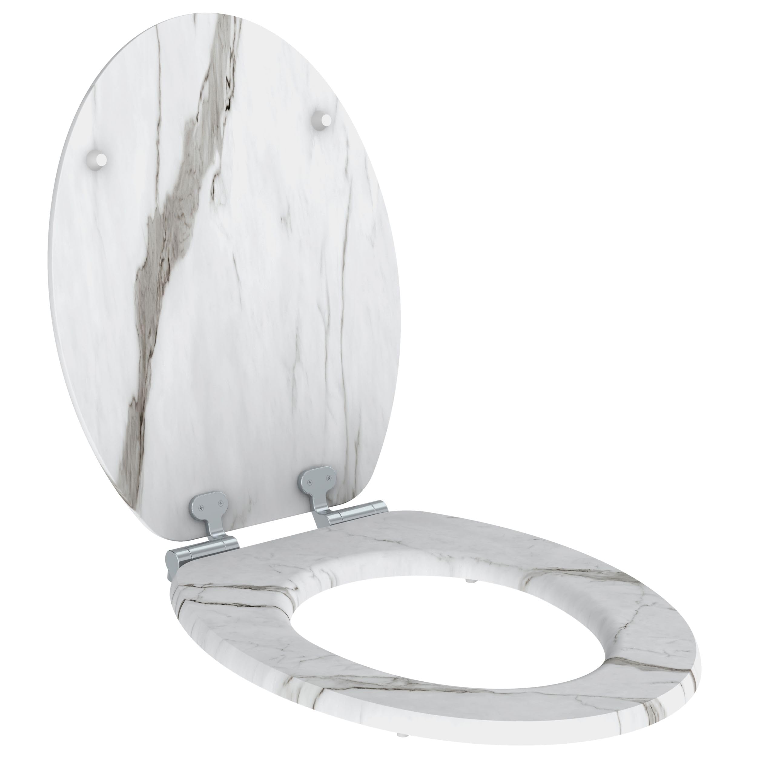 Allibert 824517 White Marble Toilet Seat, 373 cm x 53 cm x 46.5 cm