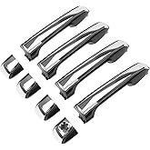Cheriezing 69210-60170 Chrome Exterior Door Handle (Fit for Keyless Entry) | Compatible with 2010-2021 GX460, 2010-2021 4Runner, Replaces# 69250-60060, 69250-60070, 69250-60050 Set of 4
