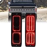 KENRTIR for 1967 1968 1969 1970 1971 1972 Chevy C10 GMC Pickup Truck Rear Tail Brake Light Tailight Smoked Lens Red LED Lamp with Gaskets