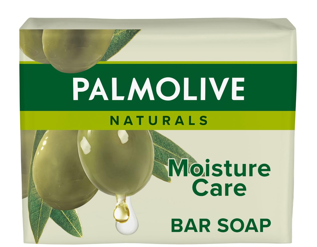 Palmolive Naturals Moisture Care with Olive 4 x 90g Bar Soap - Moisturising Hand Soap - Biodegradable Soap Formula