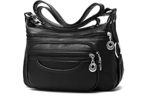 MINTEGRA Women Crossbody Bag Leather Handbag Pocketbook Lightweight Shoulder Purse