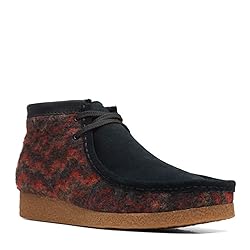 Clarks Men's Shacre Boot Ankle, Black Wool, 9