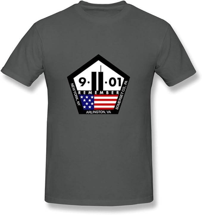 Amazon.com: SFMY Men's 9 11 Never Forget Logo T-Shirts XXL: Clothing