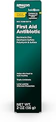 Amazon Basic Care First Aid Triple Antibiotic Ointment, Treats Minor Cuts, Scrapes and Burns, 2 Ounces
