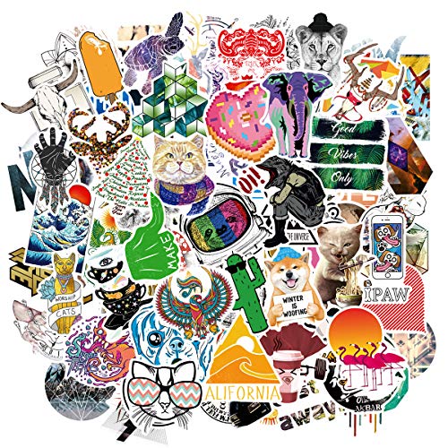 Funny Stickers Pack for Halloween Hydro Flask Laptop Car Punk Sticker Decoration 100 Pcs Luggage Skateboard Motorcycle Bicycle Decal Aesthetic Vinyl Stickers for Adults Teens Boys Girls