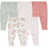 Unisex Baby 5-Pack Long Pants Boys Girls Toddler Cotton Shorts Gift Set
