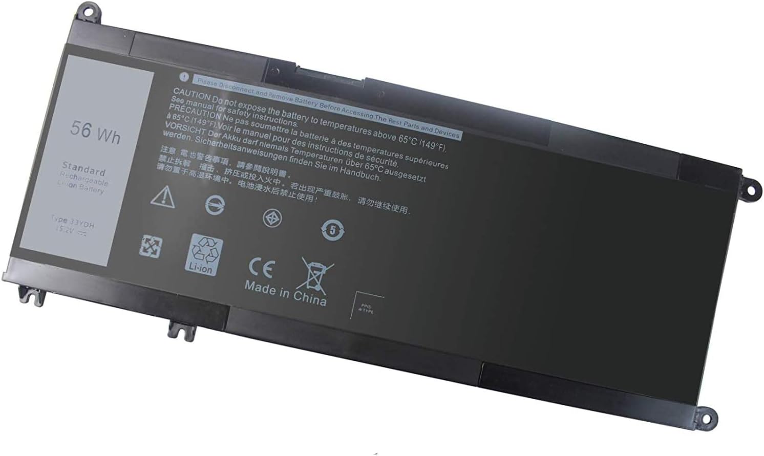 56WH 33YDH Laptop Battery for Dell Inspiron 17 7000 7778 7779 7786 7773 15 7577 G3 3579 3779 G5 5587 G7 7588 Latitude 13 3380 14 3490 15 3590 3580 PVHT1 P30E 81PF3 081PF3