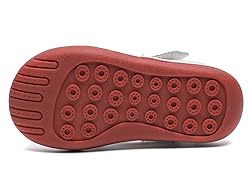 DADAWEN Boy's Girl's Leather Soft Closed Toe