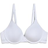 Tommy Hilfiger Womens Lace Trim Micro T-Shirt Bra