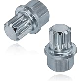 Mtuiewo ABC0/10PT Wheel Lock Nut Key, 2 PCS | Anti-Theft Lug Nut Removal Tool, Secure Wheel Nut Remover Key Socket, S3057