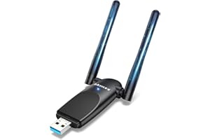 Maxuni USB WiFi Adapter for Desktop PC AC1300mbps, PC WiFi Adapter with High Gain Dual Antennas, Wireless Adapter Dual Band 2.4g/5g for Laptop Computer Compatible Windows 2000/vista/8.1/8/7/10/XP