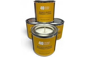 40 Hours Survival Candle – Set of 4 - Emergency, Survival, and Power Outage Light