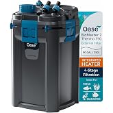 OASE BioMaster 2 Thermo 350 Canister Filter for Aquariums &ndash; External Aquarium Filter with Built-in Heater &ndash; EasyClean Pre-Filter, Quiet Operation &ndash; Freshwater &amp; Saltwater, Up to 90 Gallons
