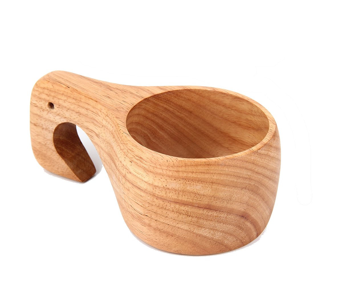 Kitchnexus Nordic Style Handmade Kuksa Wooden Cup for Camping and Hiking Model B 200Ml