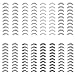 Wleec Beauty 80 Pairs False Eyelash Pack Eyelashes Set, 10 Pairs Strip Lashes Each Style/8 Style