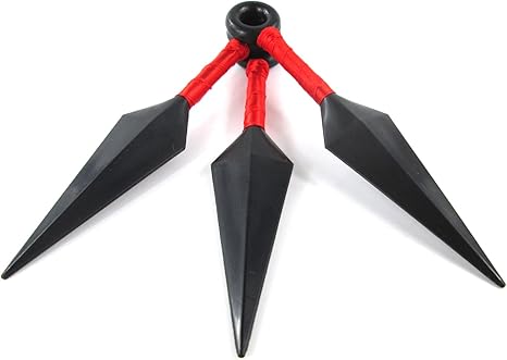 Amazon ノーブランド品 Generic クナイ武器 忍者 12cm 苦無 3枚セット 黒と赤 並行輸入品 コスプレ 仮装 通販