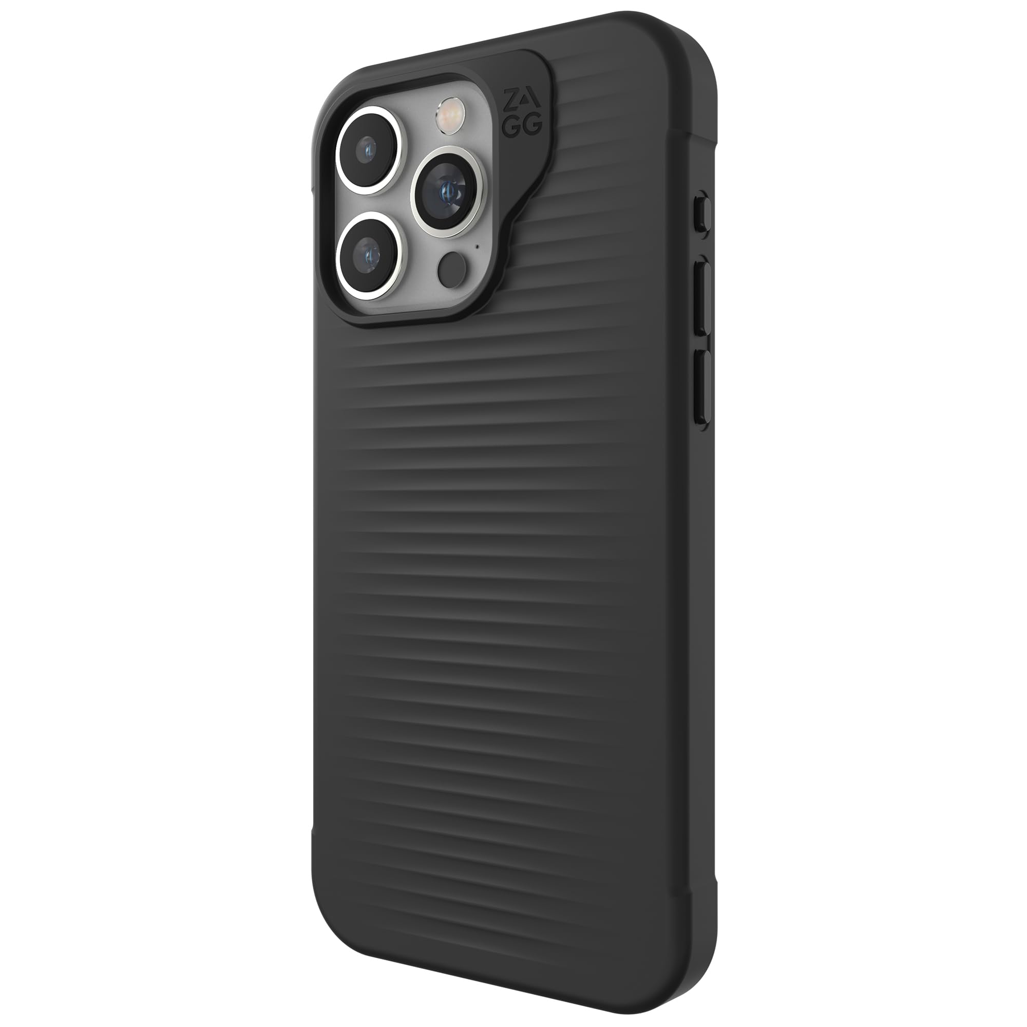 ZAGG Luxe Snap Graphene-Reinforced Case for iPhone 15 Pro Max [6.7-Inch], MagSafe Compatible, Slim and Comfortable Design, Shockproof Phone Back Cover (Black) — image 1