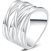 Jude Jewelers Stainless Steel Knotted Braided Wave Wrap Ring Promise Statement Anniversary Wedding Cocktail Party