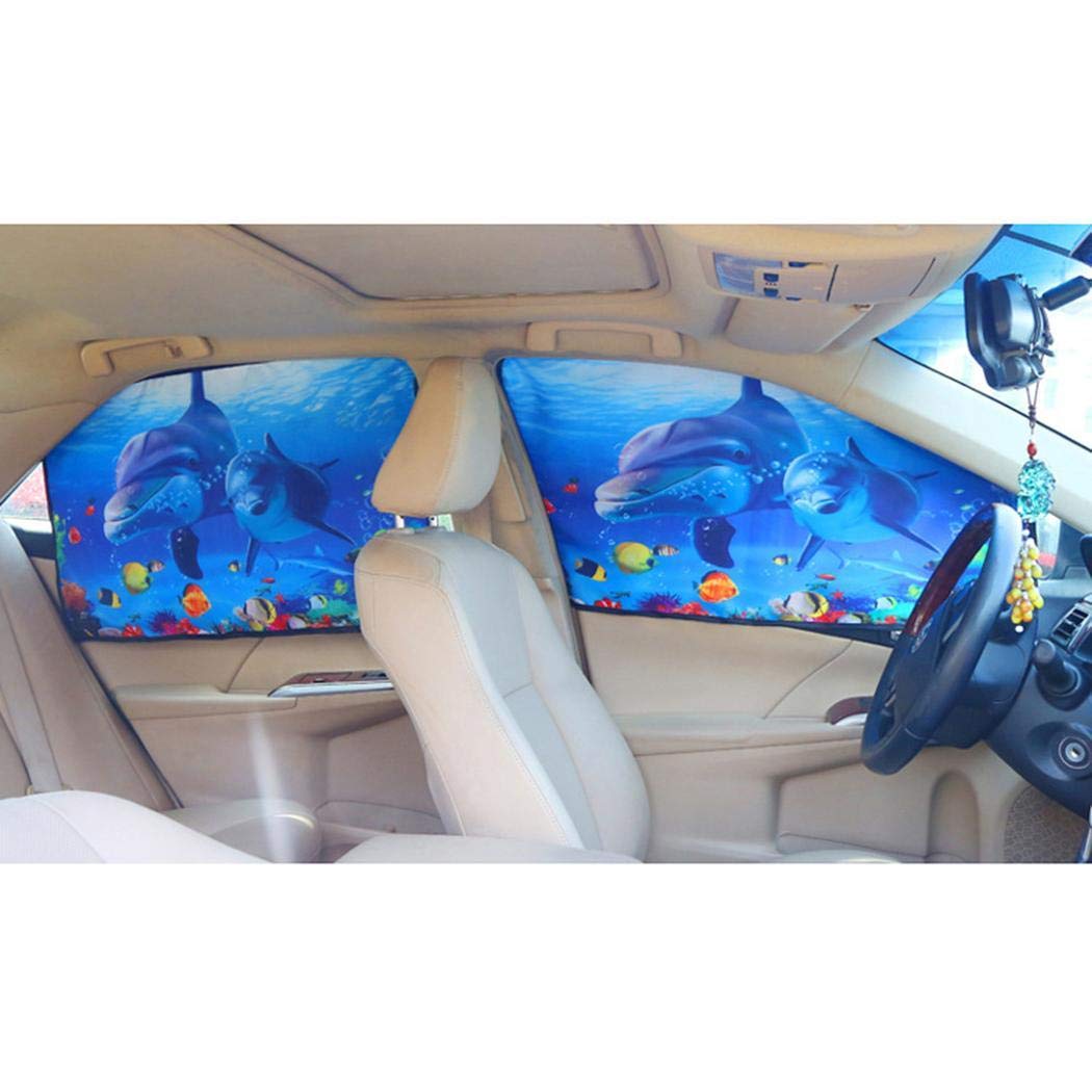 lazinem Vehicle Shade Sunscreen Curtain Thermal Insulation Magnetic Car Sunshade Windshield Sunshades