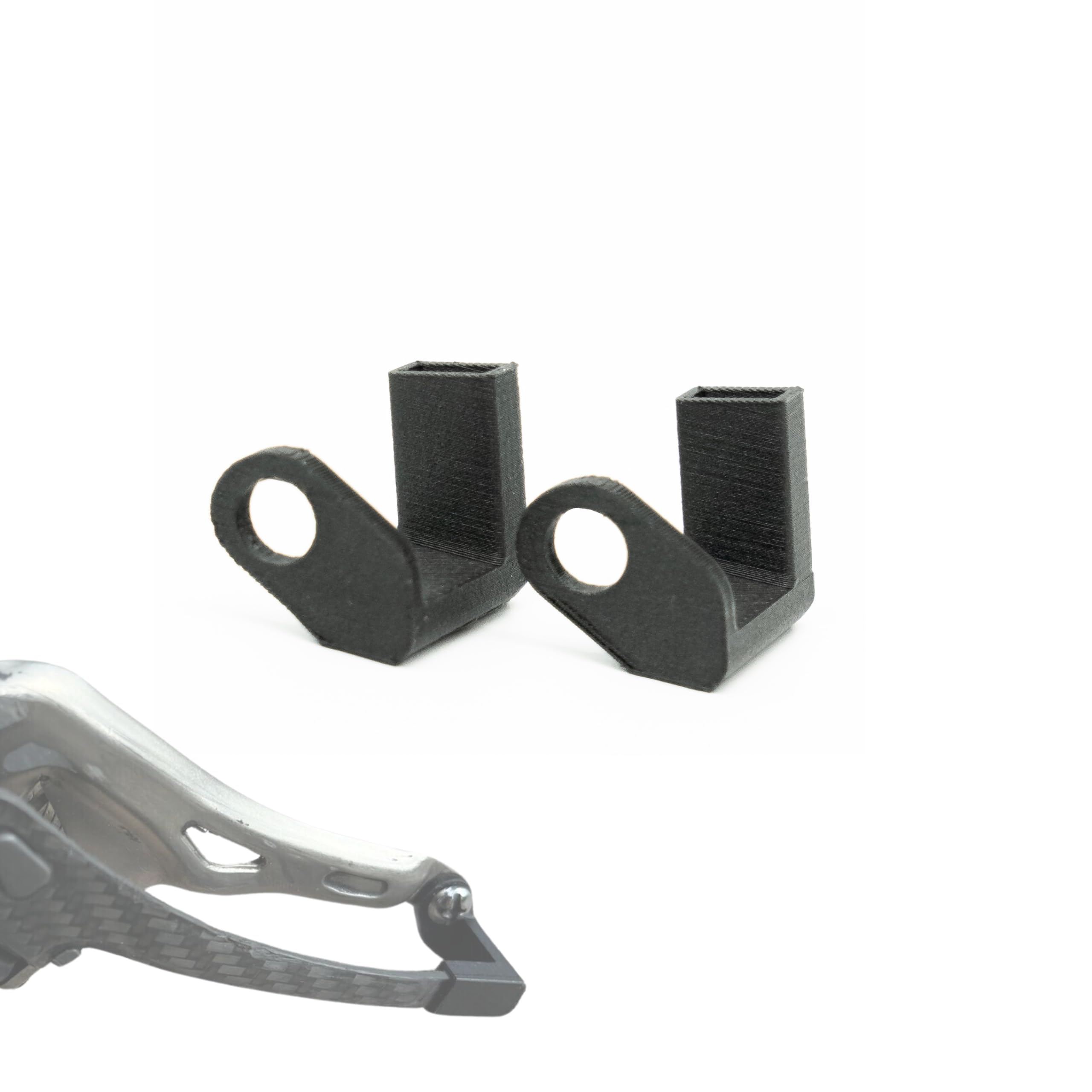 3DHerb Chain Catcher Compatible with Campagnolo Super Record Front Derailleur 2009-2014 10/11 Rear Derailleur Repair Fix - Made in Germany - Carbon Fibre Reinforced Pack of 2