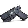 POLE.CRAFT IWB Kydex Holster Custom Fit: Glock 19 19X 25 44 45 (Gen 1 2 3 4 5) & Glock 23 32 (Gen 3 4) - Inside Waistband Carry - Adj. Cant Retention, Cover Mag-Button, No Wear, No Jitter