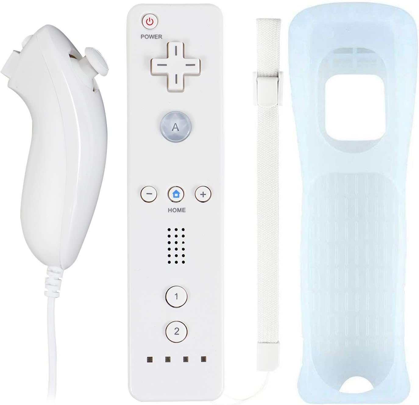 Wii Remote with Nunchuck Controller Compatible for Wii and Wii U, Wii