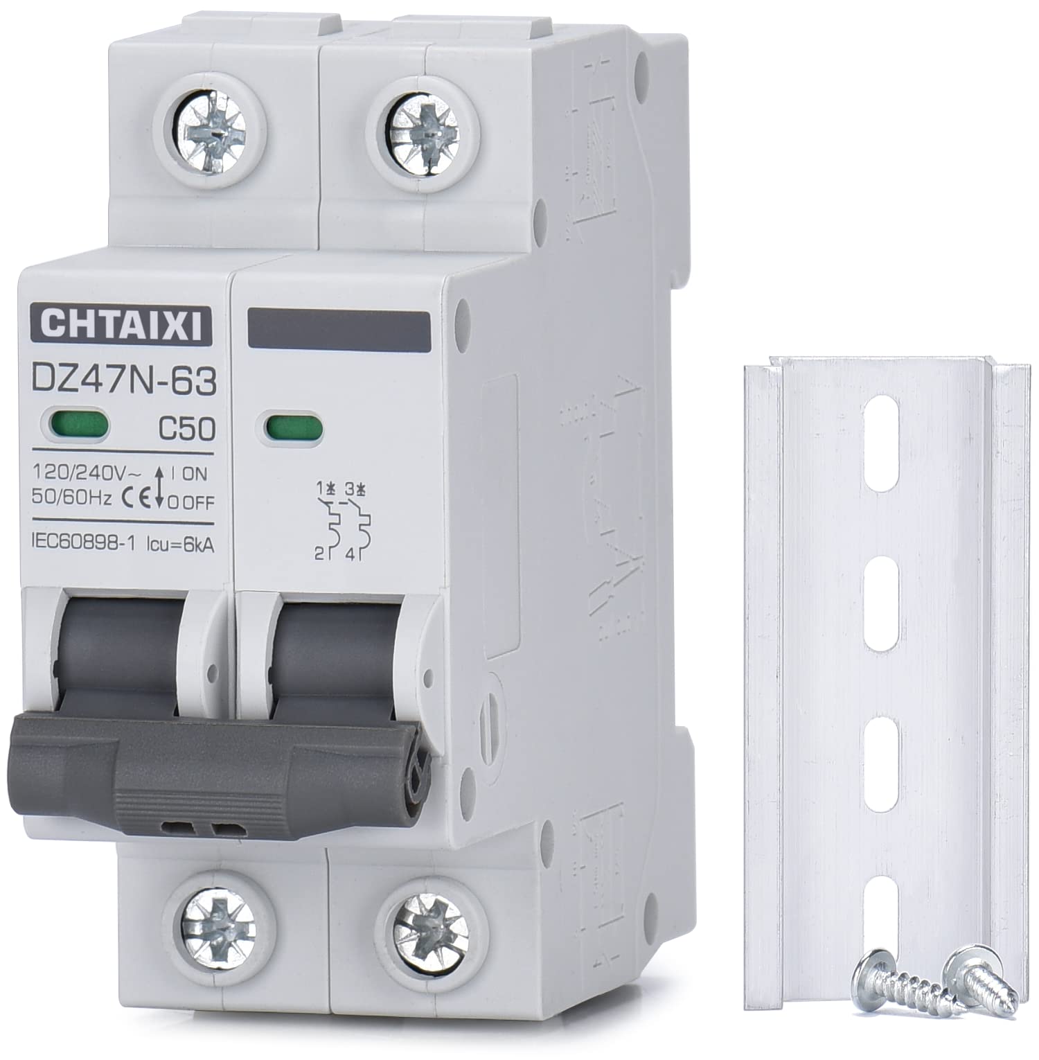 Chtaixi AC Miniature Circuit Breaker, 50 Amp