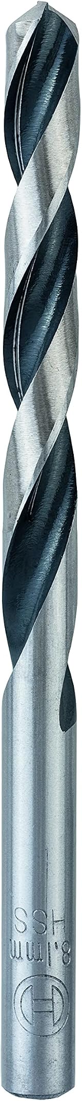 Bosch PointTeQ 10pc HSS Twist Drill Bit 8.1 x 75 x 117 mm Metal view 2