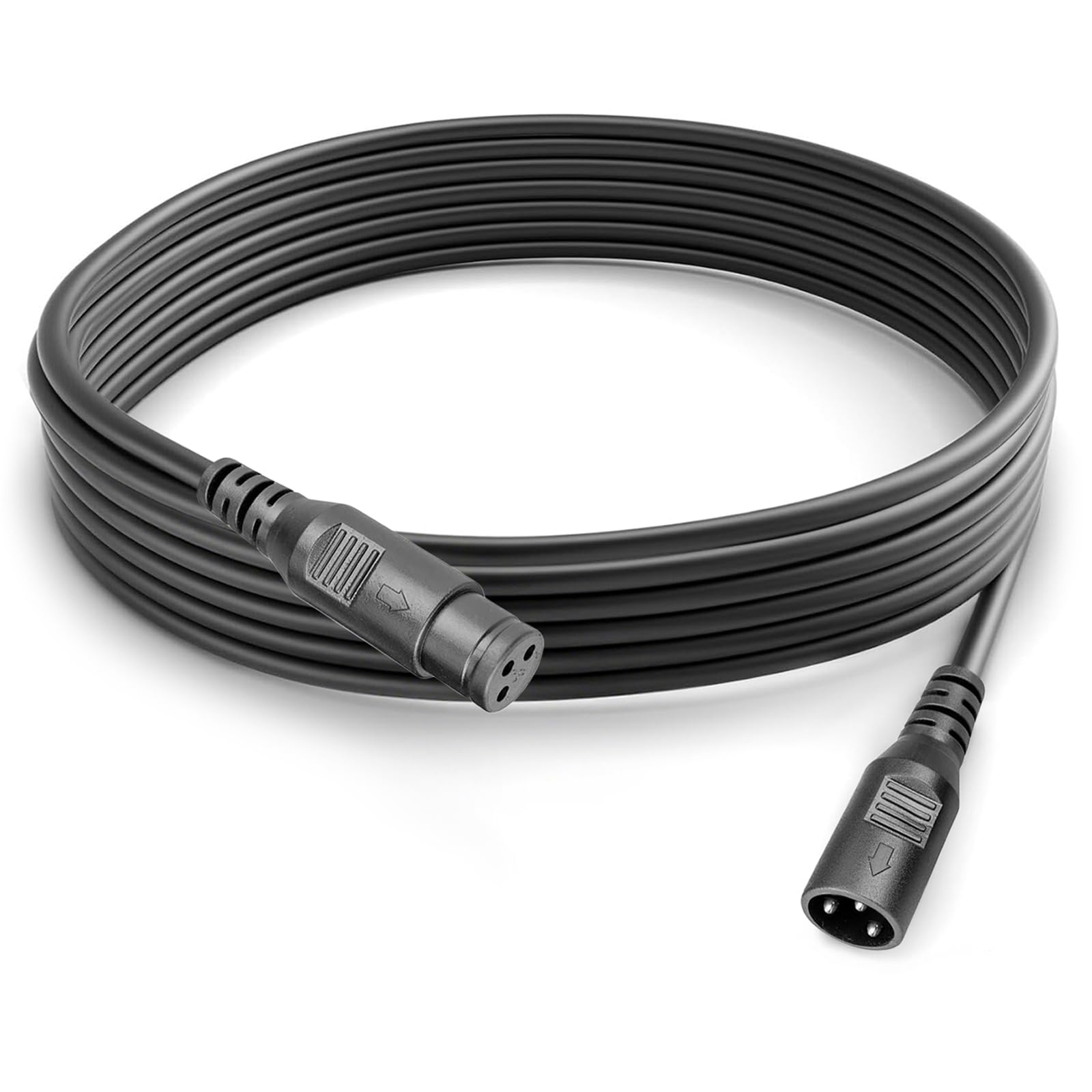 wecan 3 Pin XLR Cables Male Female XLR Patch Cable, XLR Cable 10ft 3m Dmx Wire Extension Connectors Male and Female, Light Dmx Cable with 3 Pin Connector for Stage Lights Dmx Signal Connection