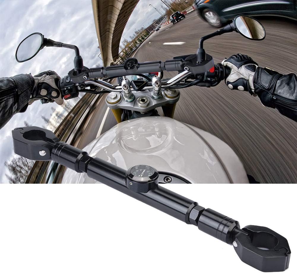 Motorbike Balance Bar, Aluminum Alloy Motorcycle Cross Bar Balance Handlebar Motorbike Accessories with (Black) - Image 5