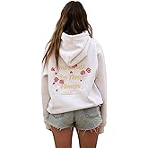 Yiulangde Oversized Graphic Hoodies for Teen Girl Women Cute Y2k Letter Flower Pullover Tops Aesthetic Preppy Sweatshirts