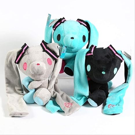 Amazon Com Jjwyd Hatsune Miku Gloomy Bear Bunny Soft Stuffed Toys Lovely Plush Dolls 3pcs Set 17cm 3pcs Home Decoration Furniture Decor